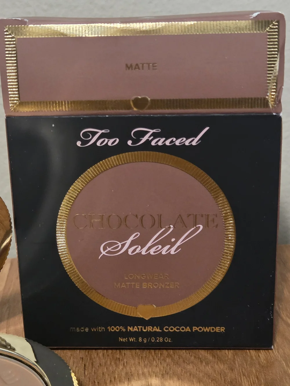 Too Faced Chocolate Soleil Matte Bronzer - Brown & Gold Compact